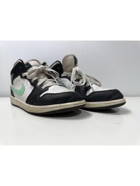 Nike Jordan 1 Mid Green Glow Preschool Kids Size 3Y DQ8424-103 Mid Top
